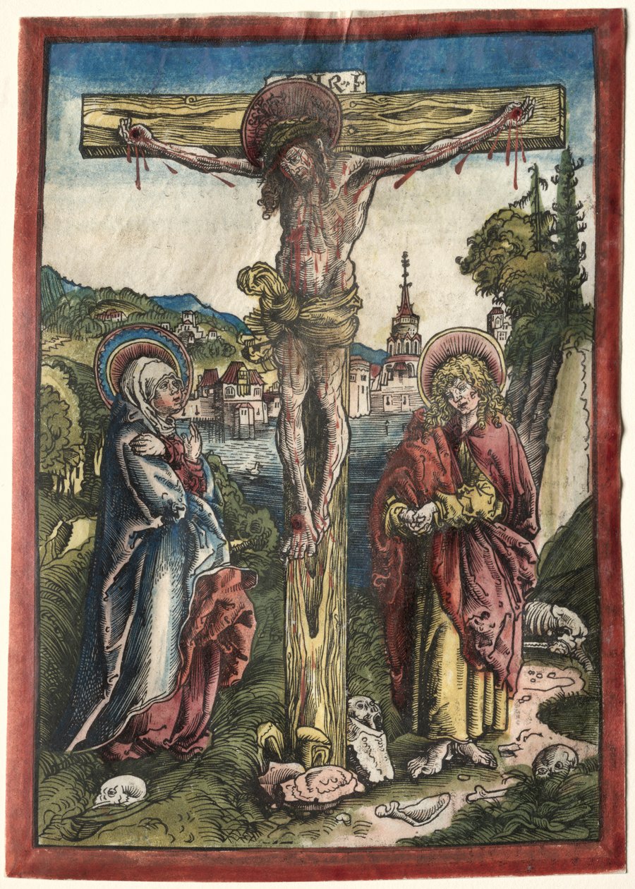 Kristus na kříži mezi Pannou Marií a svatým Janem, 1503. od Lucas Cranach the Elder