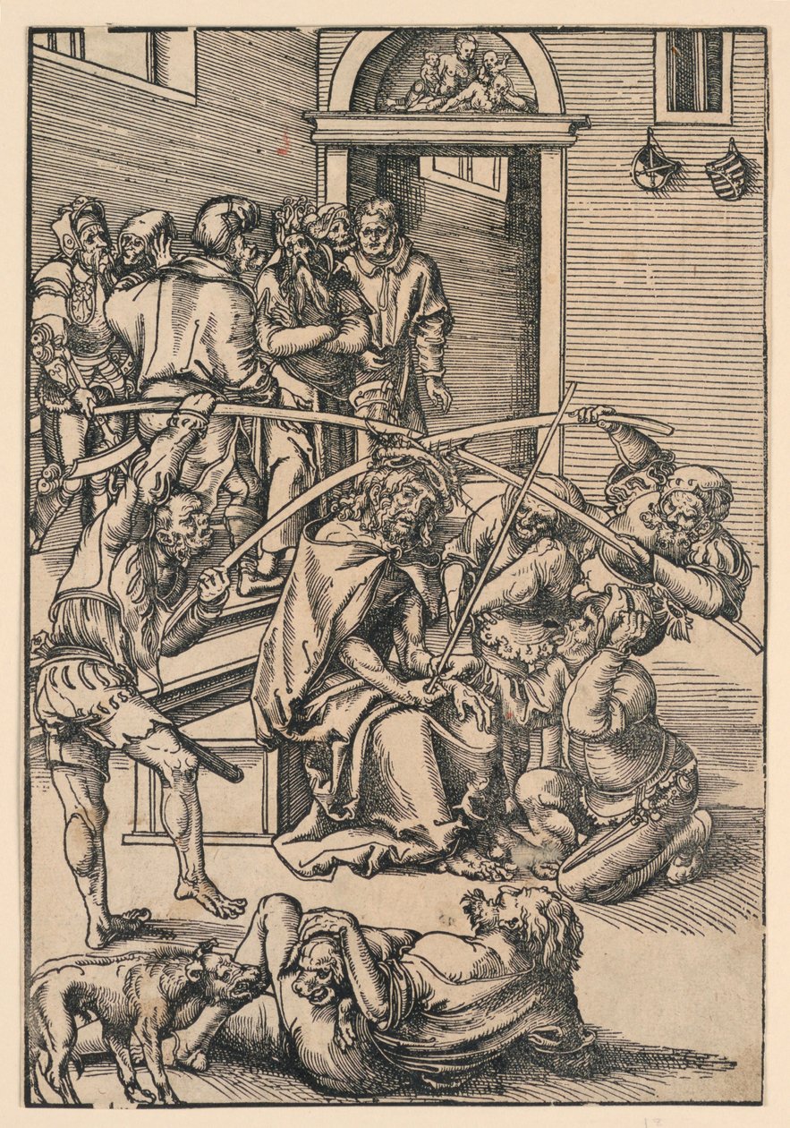 Trnová koruna, ilustrace z "The Passion" od Lucas Cranach the Elder
