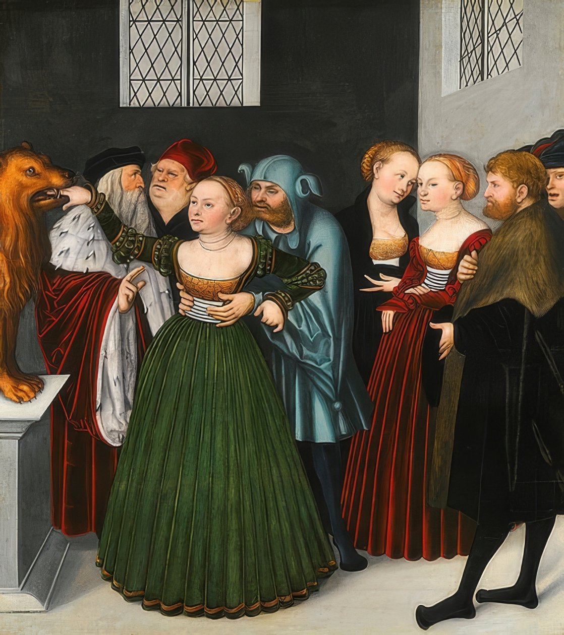 Die Bocca della Verità (Mund der Wahrheit). Um 1525-28 od Lucas Cranach the Elder