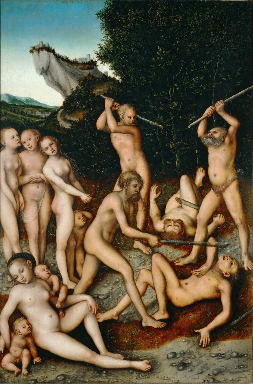 Plody žárlivosti (Stříbrný věk) od Lucas Cranach the Elder