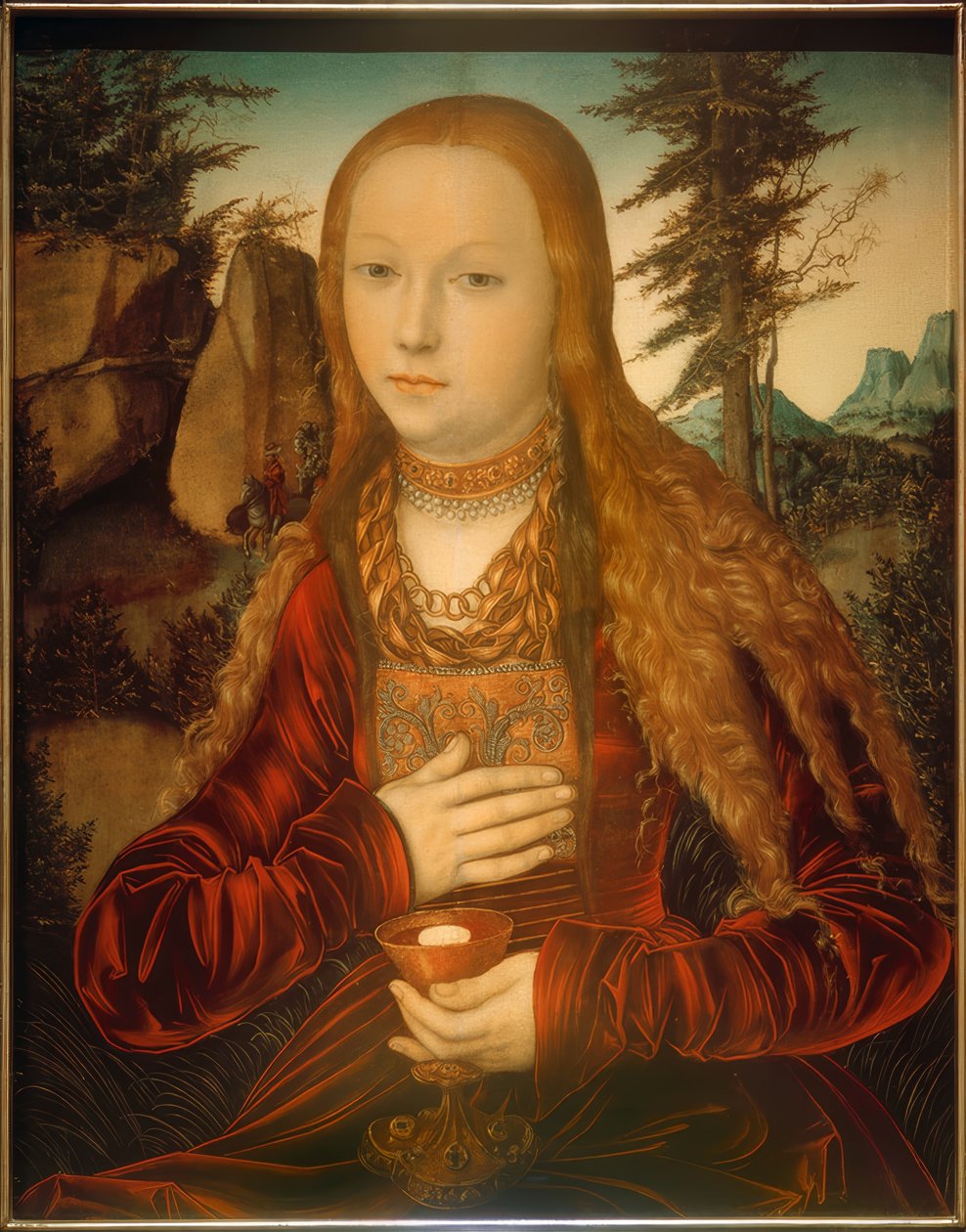 Svatá Barbora od Lucas Cranach the Elder