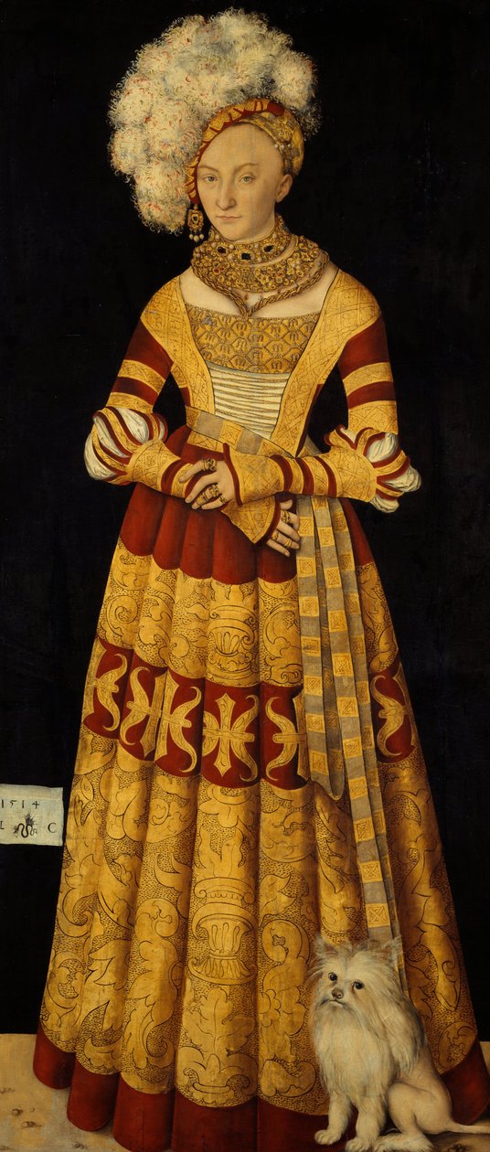 Vévodkyně Katharina von Mecklenburg 1487-1561, 1514 od Lucas Cranach the Elder