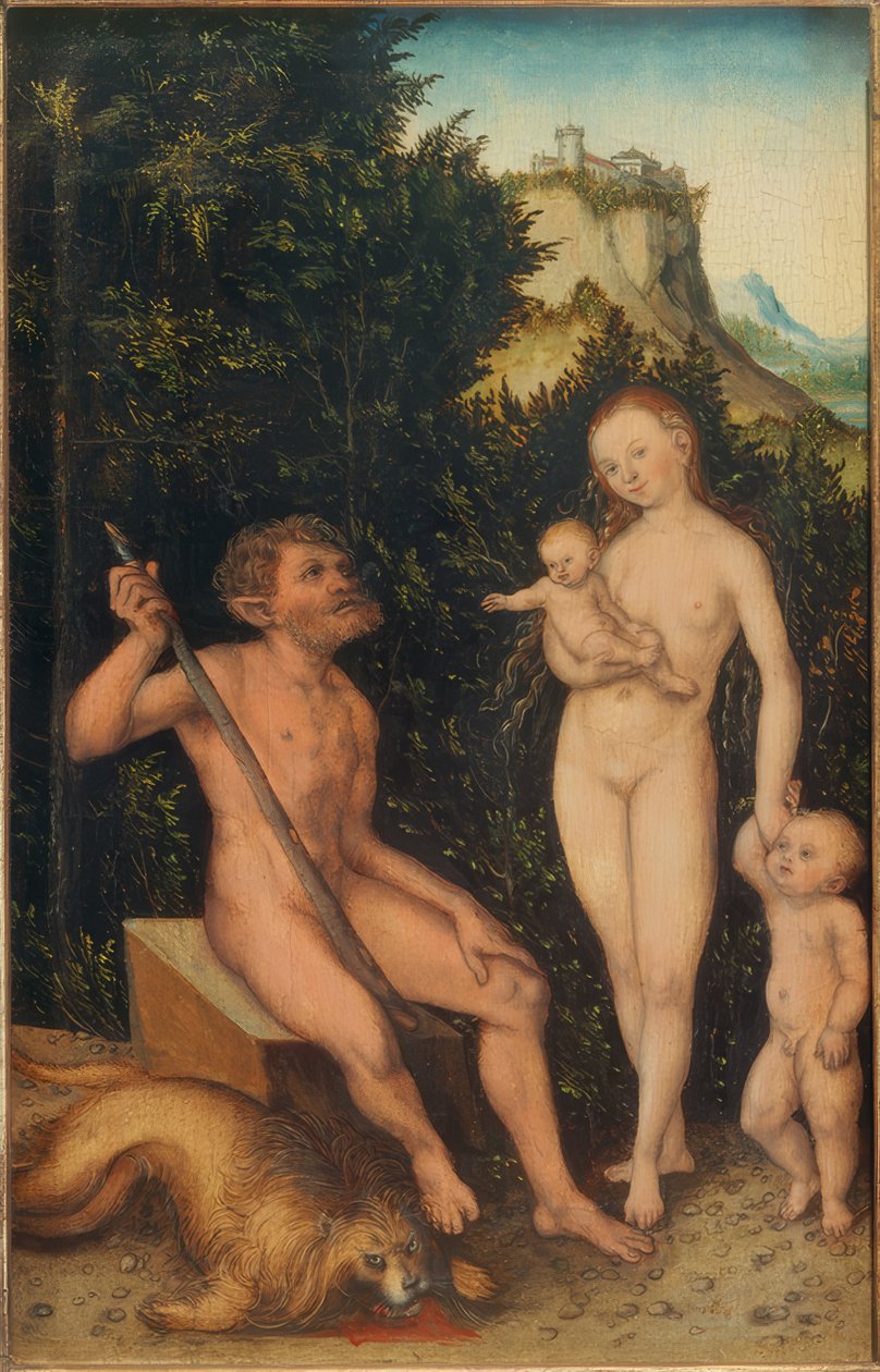 Rodina přírodních od Lucas Cranach the Elder
