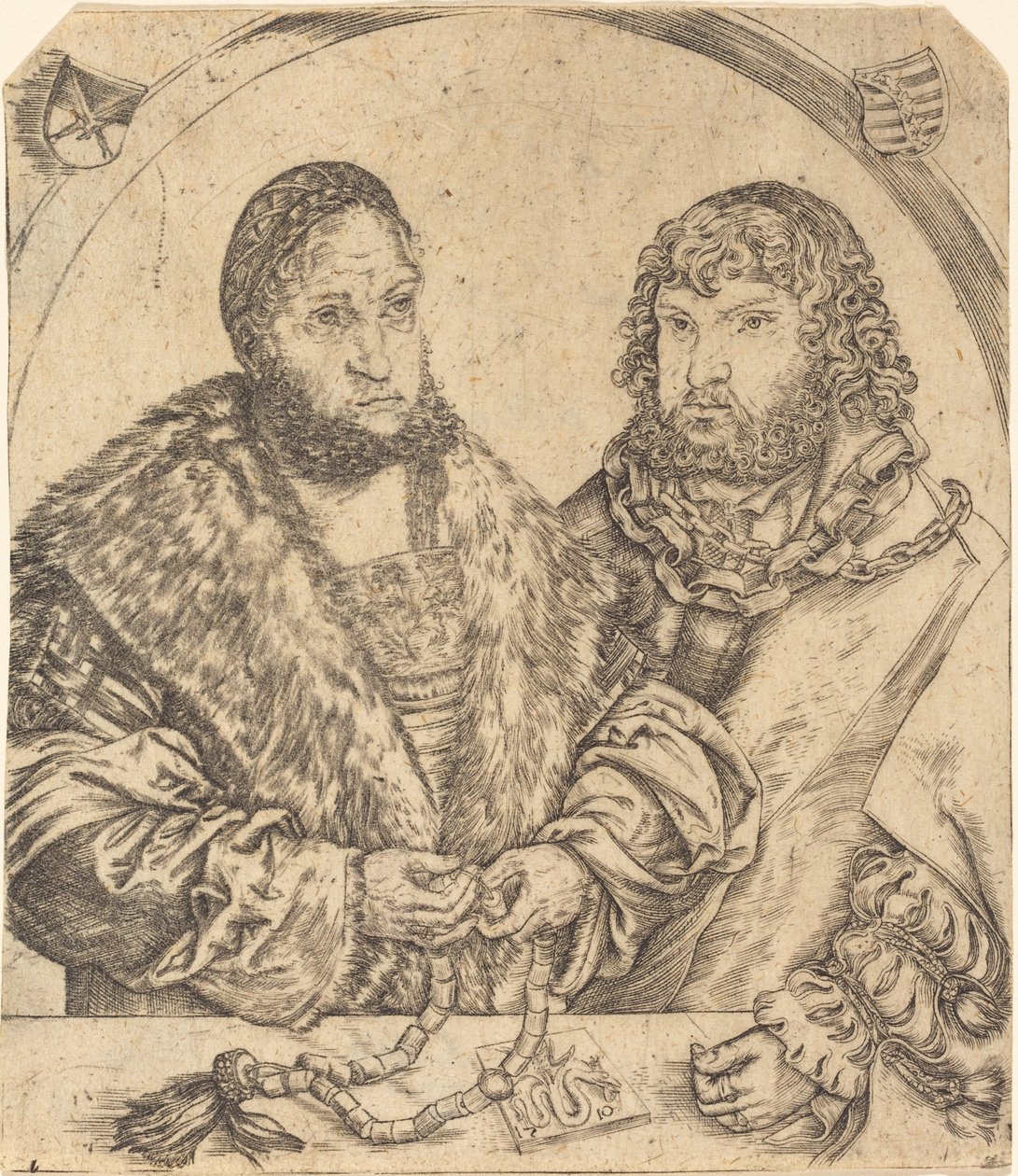 Fridrich Moudrý a Jan Konstant Saský od Lucas Cranach the Elder
