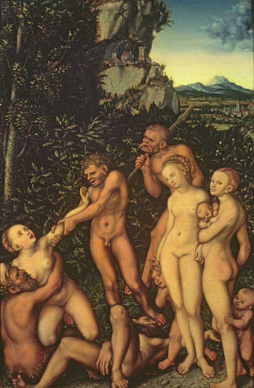 Fruits of Jealousy, 1530 (olej na dřevě) od Lucas Cranach the Elder