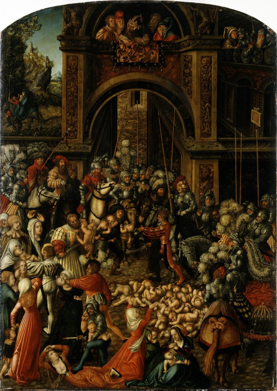 Německy: Bethlehemitischer Kindermort Masakr neviňátek od Lucas Cranach the Elder