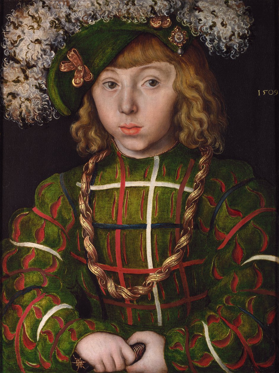 Německy: Portrét Johanna Friedricha I., Velkomyslného Portrét Johanna Friedricha Velkomyslného od Lucas Cranach the Elder