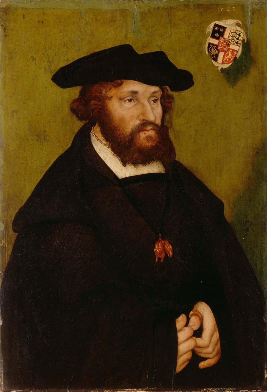 Německy: Bildnis König Christians II. von Dänemark Portrét dánského krále Kristiána II. od Lucas Cranach the Elder