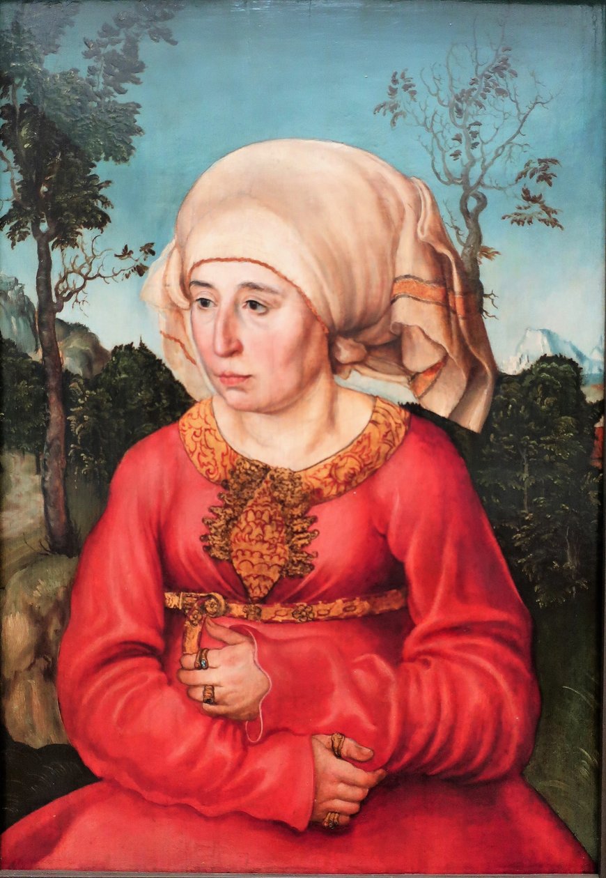 Německy: Bildnis der Frau eines Rechtsgelehrten Portrét manželky právníka od Lucas Cranach the Elder