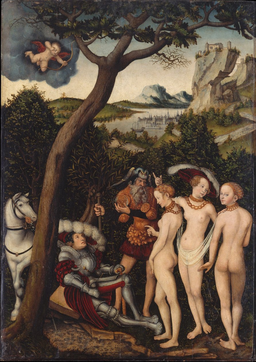 Německy: Das Urteil des Paris Pařížský soud od Lucas Cranach the Elder