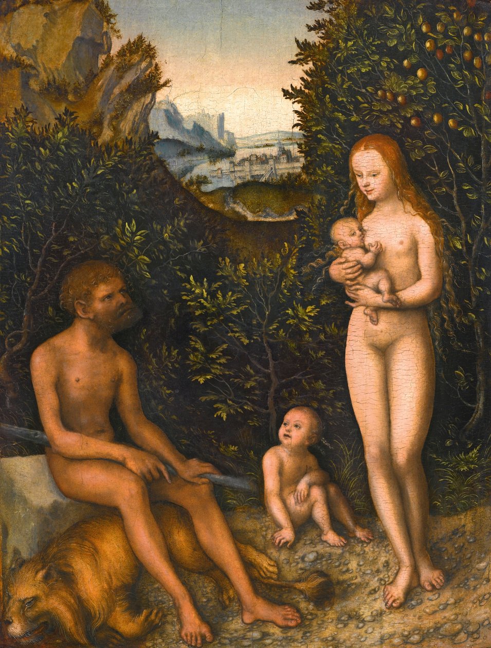 Německy: Faunova rodina se zabitým lvem Faunova rodina od Lucas Cranach the Elder