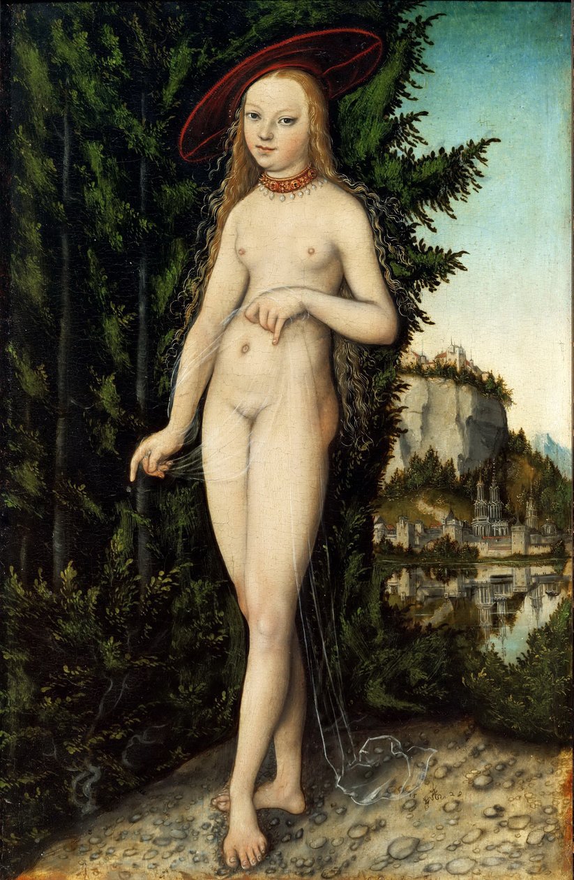 Němčina: Stojící Venuše v krajině Venuše v krajině od Lucas Cranach the Elder