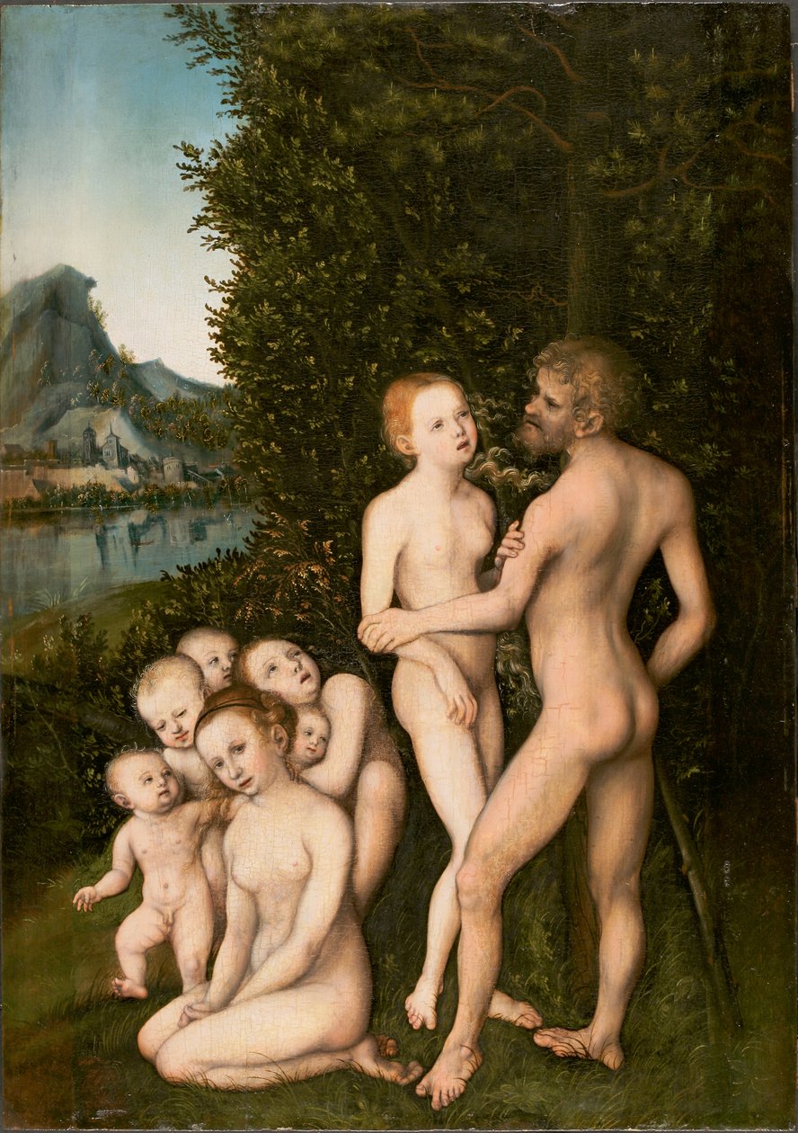 Německy: Urzeitliche Menschen Pravěcí lidé od Lucas Cranach the Elder