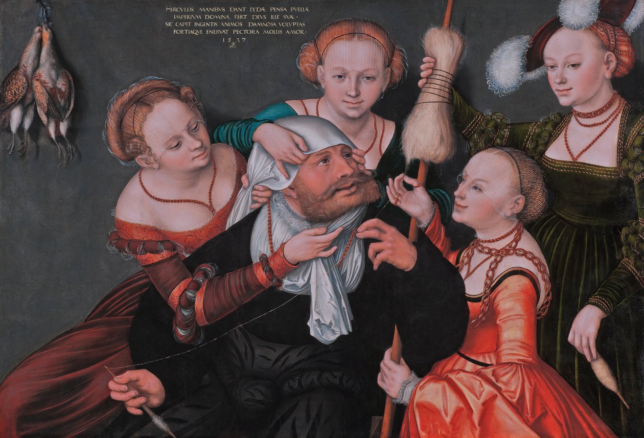 Herkules a Omfalé od Lucas Cranach the Elder