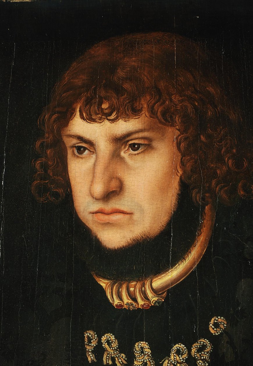 Jan Nezlomný, saský kurfiřt od Lucas Cranach the Elder