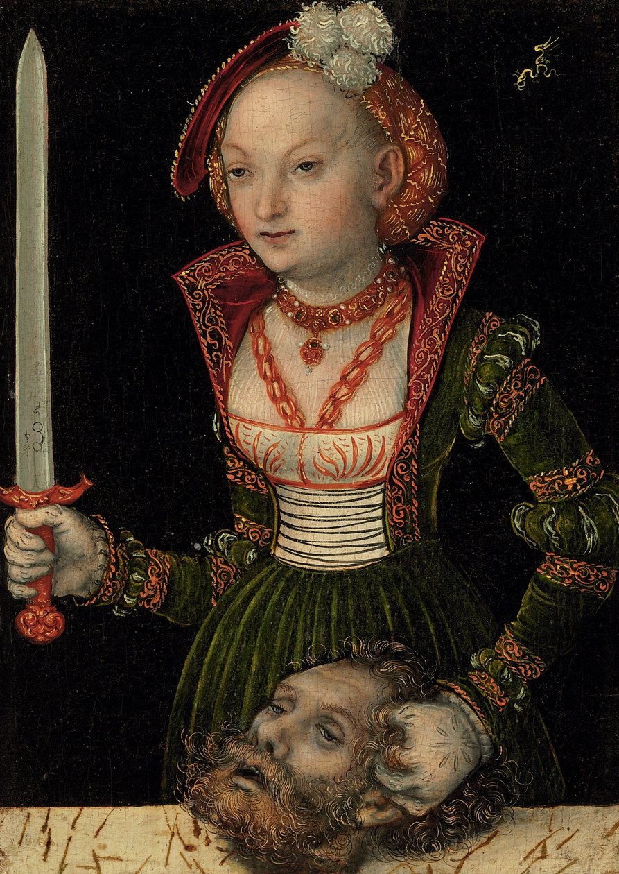 Judita s hlavou Holoferna od Lucas Cranach the Elder