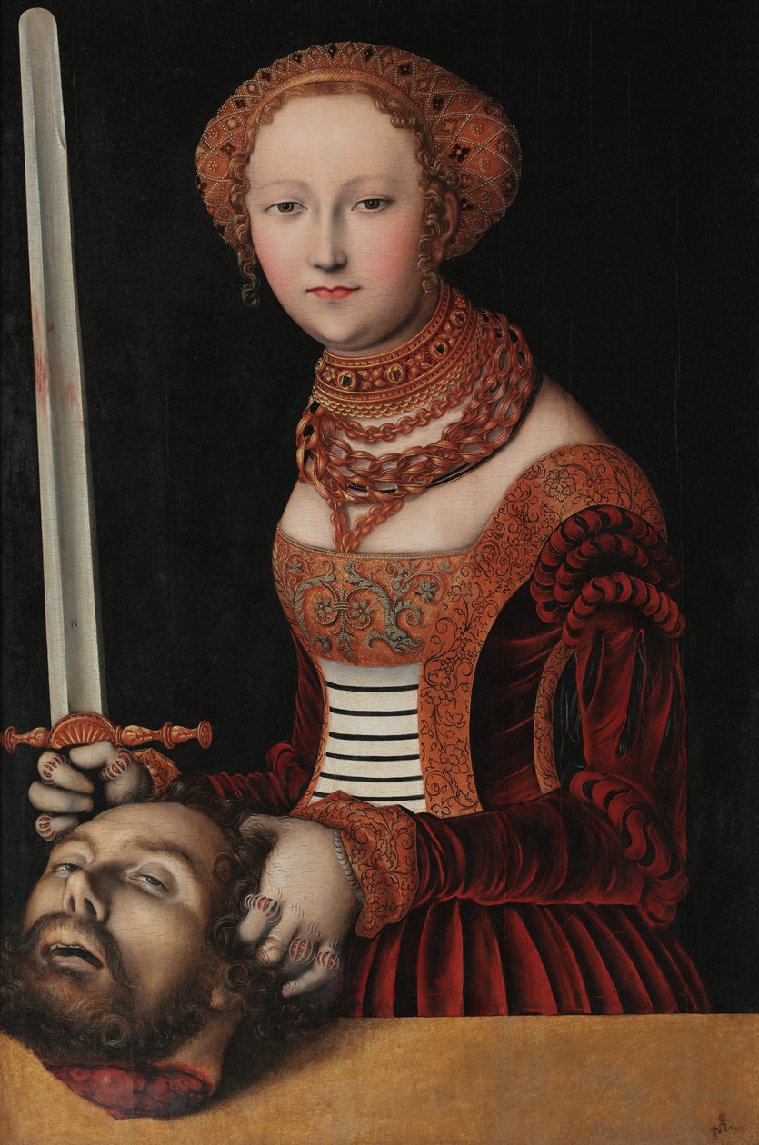 Judita s hlavou Holofernovou od Lucas Cranach the Elder