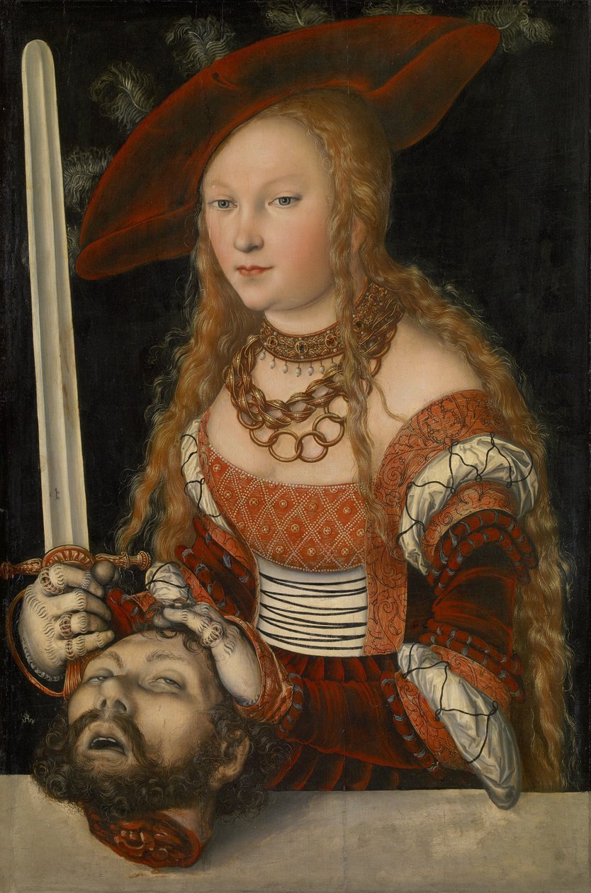Judith s hlavou Holoferna, kolem 1530 (panel) od Lucas Cranach the Elder
