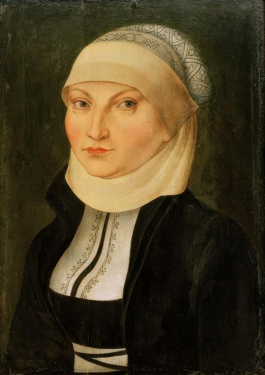 Katharina von Bora, manželka Martina Luthera, Lippendorf (Sasko) od Lucas Cranach the Elder