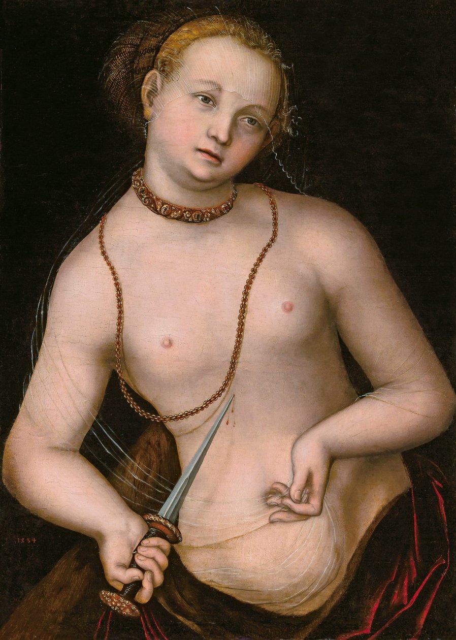 Lucretia od Lucas Cranach the Elder
