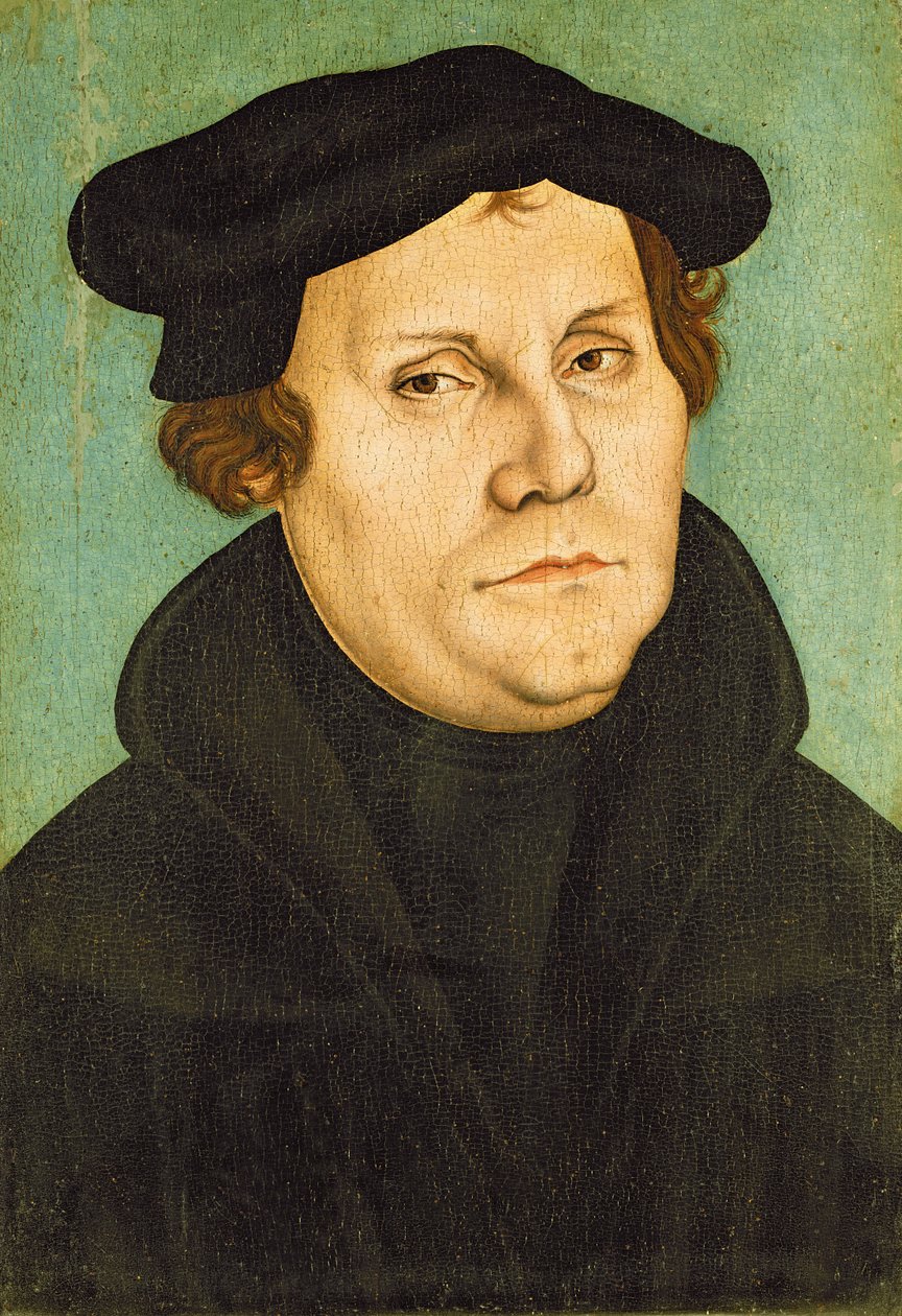 Luther jako profesor, 1529 od Lucas Cranach the Elder