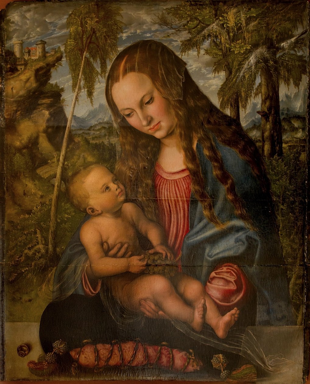 Madona pod jedlí od Lucas Cranach the Elder