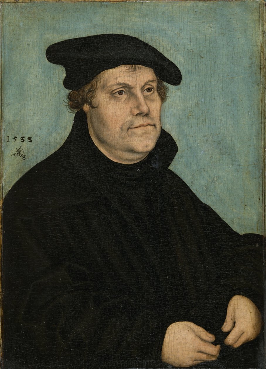 Martin Luther 1483-1546 ve věku 50 let, 1533 od Lucas Cranach the Elder