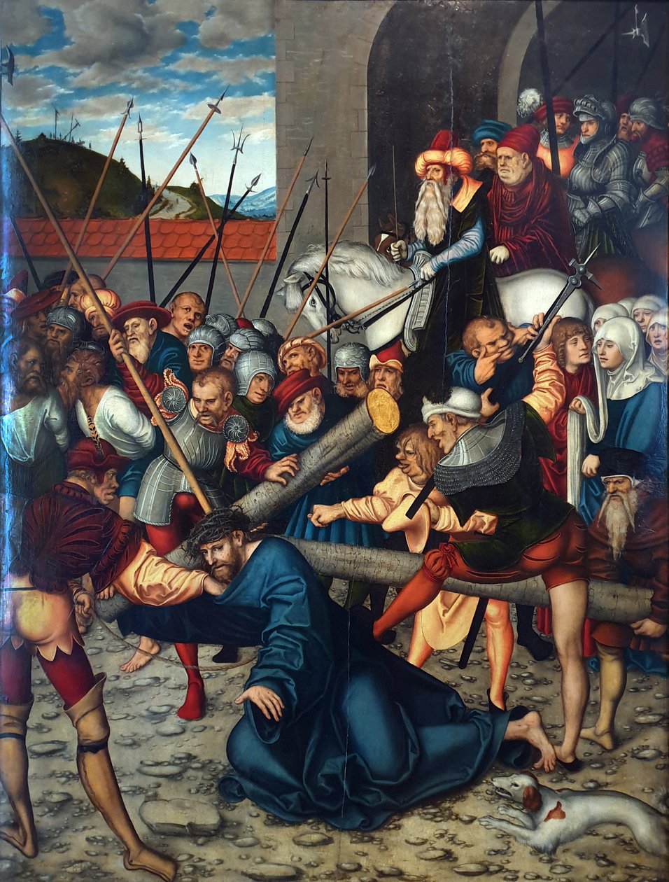 Pašijový cyklus - Kristus nesoucí kříž od Lucas Cranach the Elder