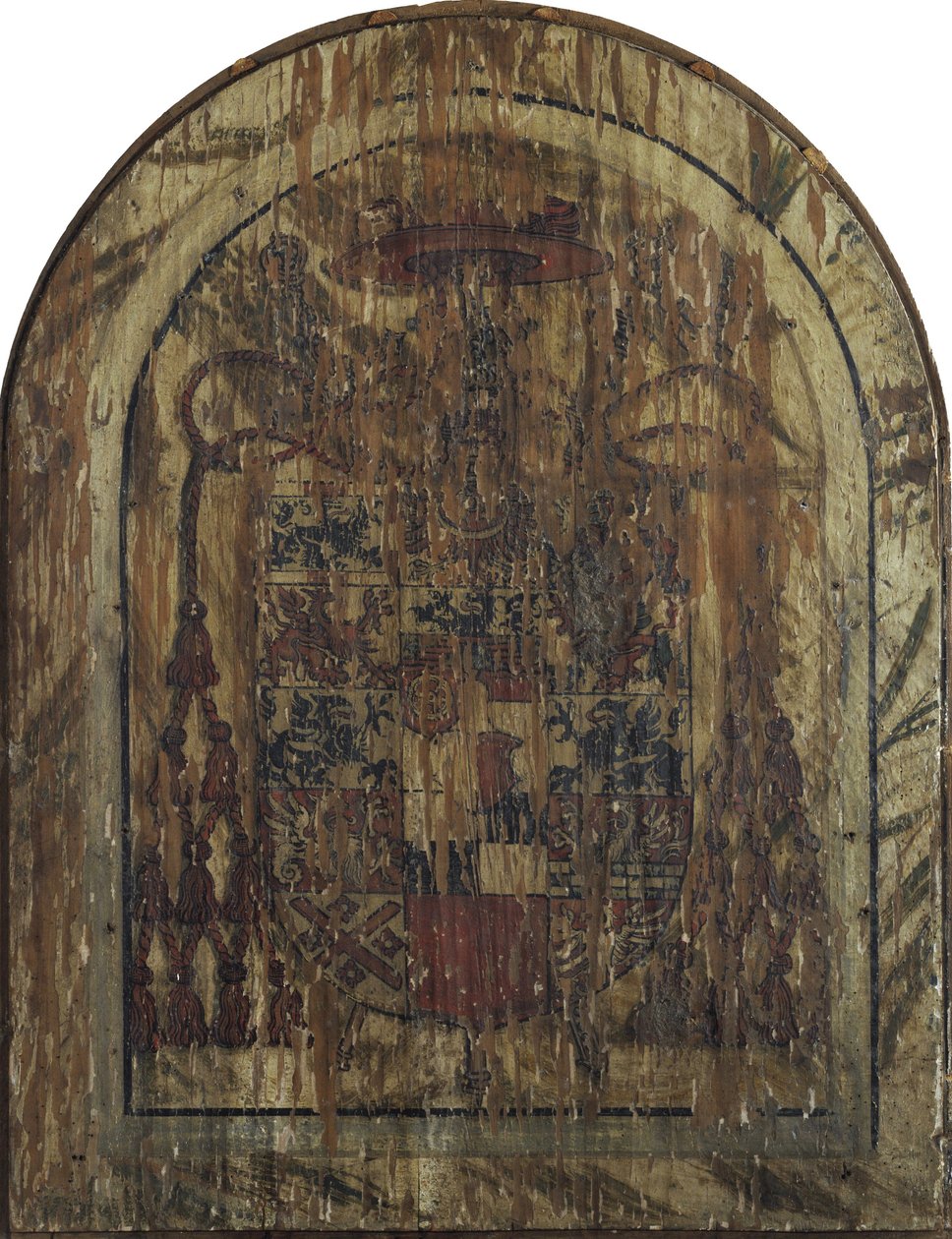 Pfirtscherův oltářní obraz: Bolestný Kristus sedící na sarkofágu mezi Pannou Marií a svatým Janem [ústřední panel] od Lucas Cranach the Elder