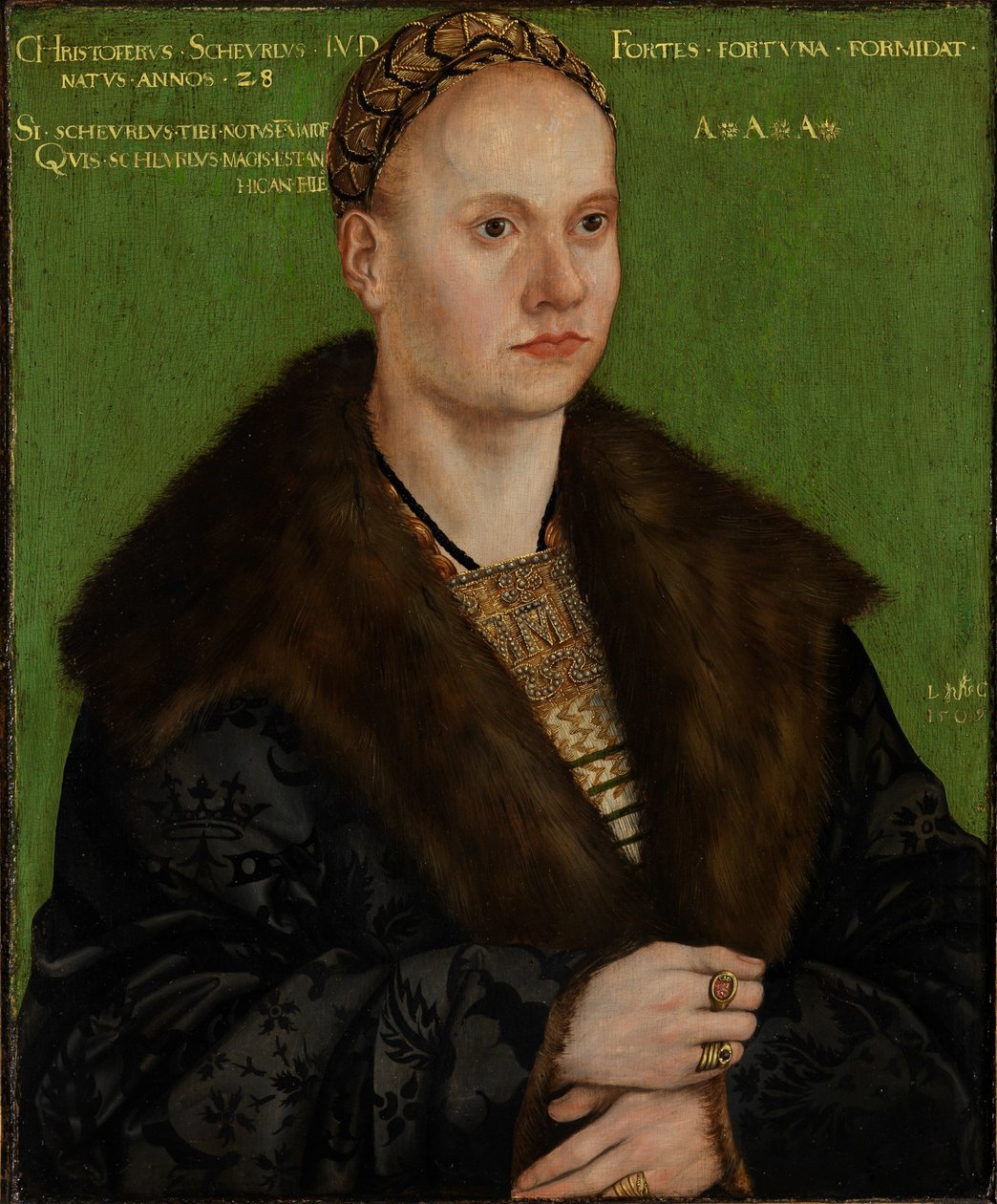 Portrét humanisty Christopha Scheurla od Lucas Cranach the Elder
