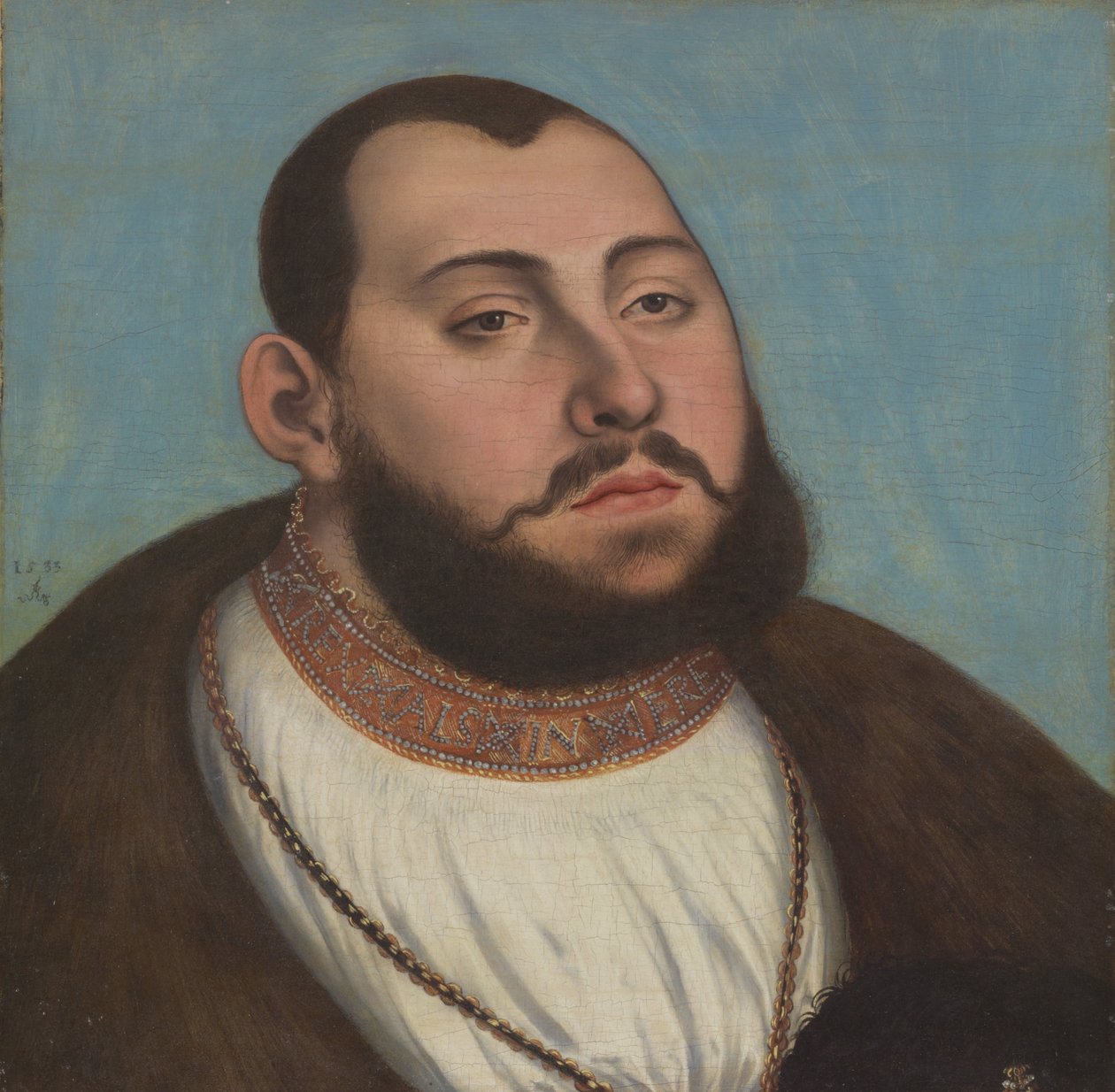 Portrét saského kurfiřta a vévody Jana Fridricha Velikého od Lucas Cranach the Elder