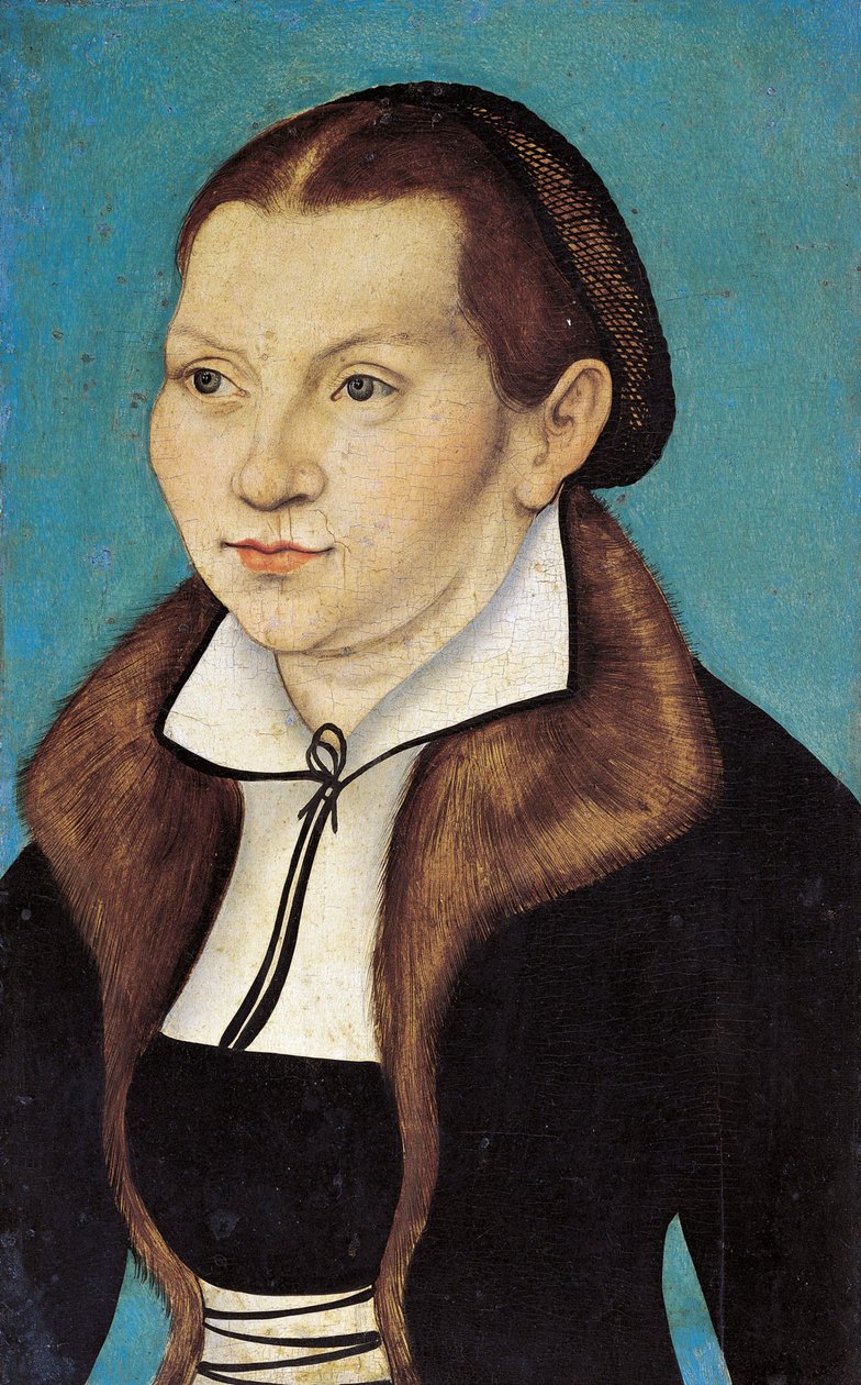 Portrét Kathariny Lutherové, rozené Kathariny von Bora 1499-1552, 1529. od Lucas Cranach the Elder