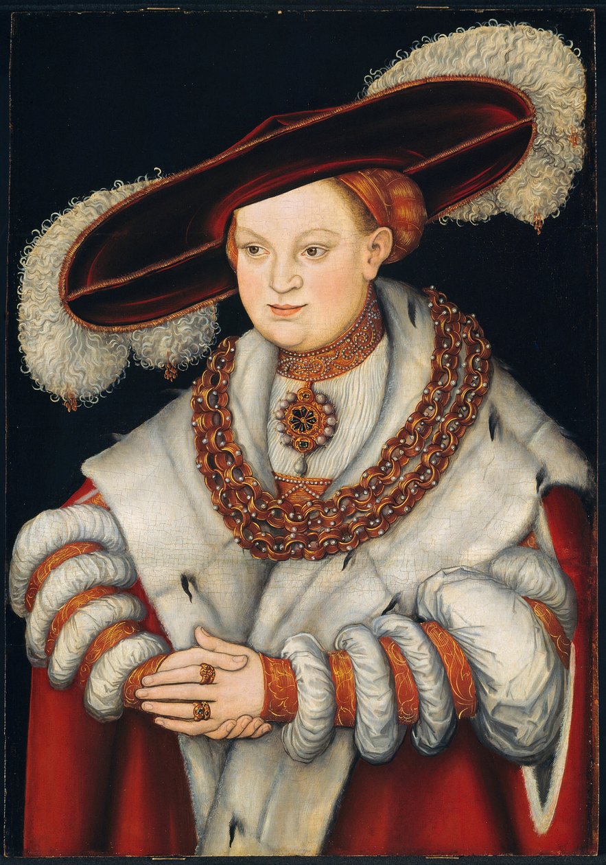 Portrét Magdaleny Saské, manželky braniborského kurfiřta Joachima II. 1529. od Lucas Cranach the Elder