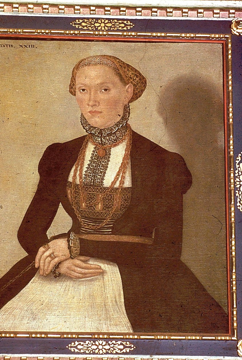 Portrét Margarethe Lutherové od Lucas Cranach the Elder
