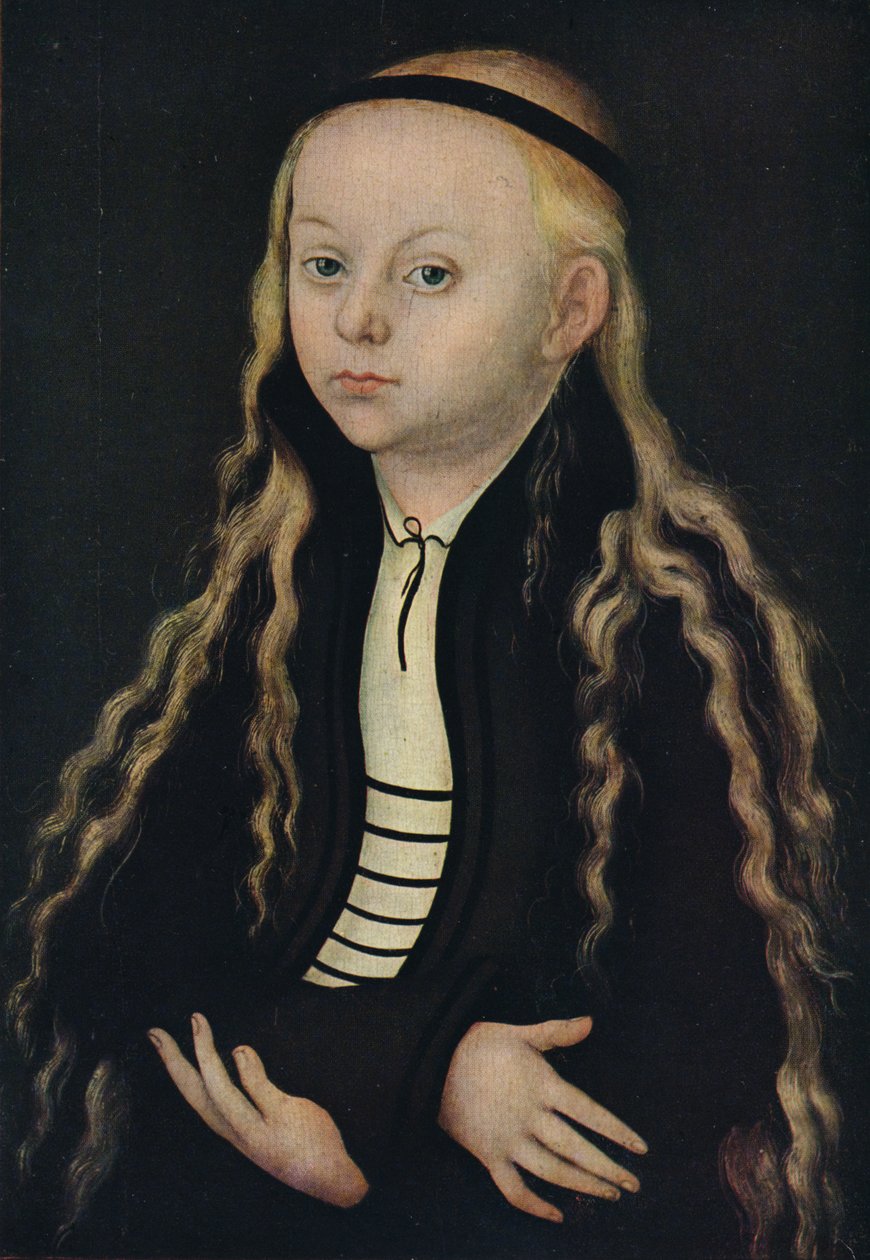 Portrét mladé dívky, 16. století, 1939 od Lucas Cranach the Elder