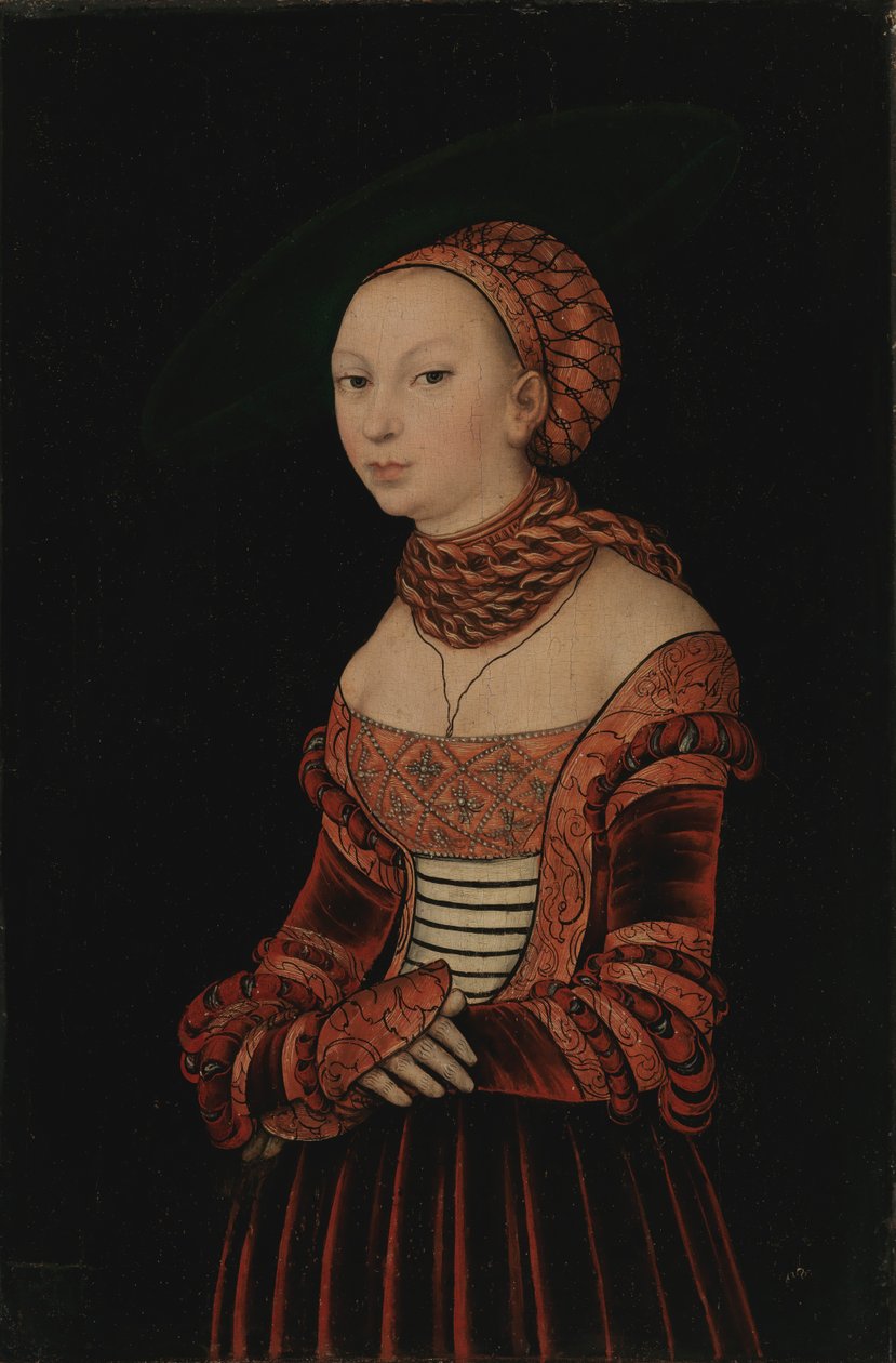 Portrét mladé ženy, 1525. od Lucas Cranach the Elder