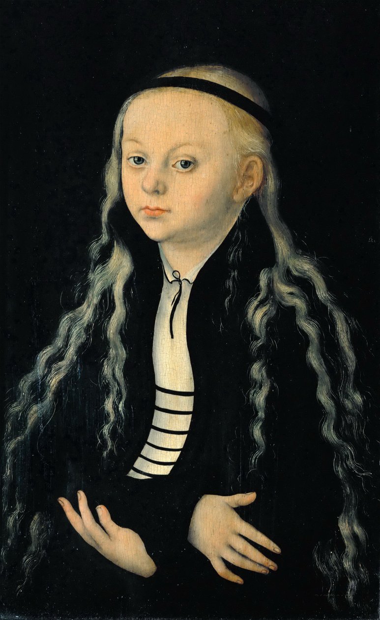 Portrét mladé dívky (pravděpodobně portrét Magdaleny Lutherové) od Lucas Cranach the Elder