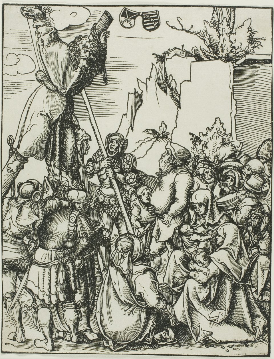 Svatý Ondřej, z knihy Umučení apoštolů od Lucas Cranach the Elder