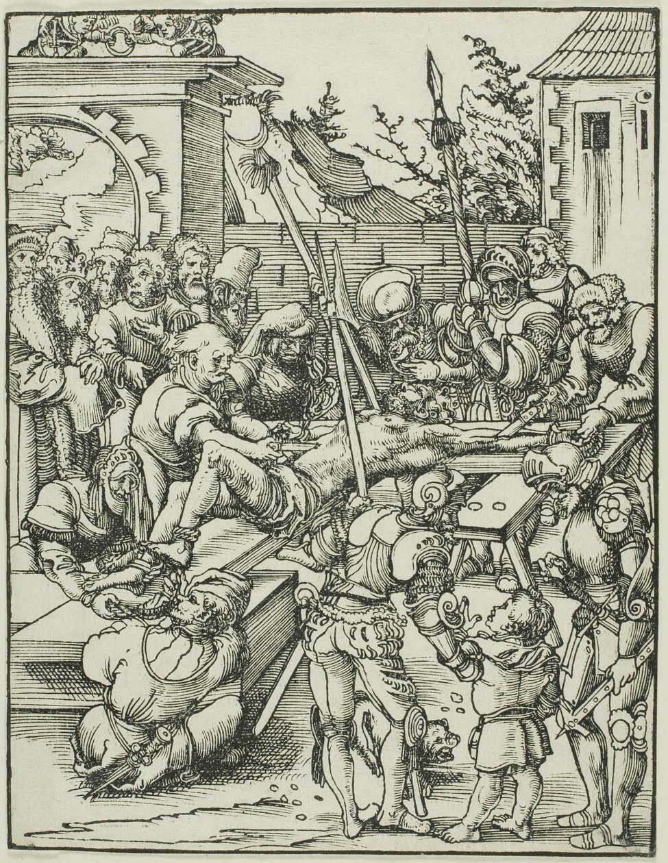 Svatý Bartoloměj, z knihy Umučení apoštolů od Lucas Cranach the Elder