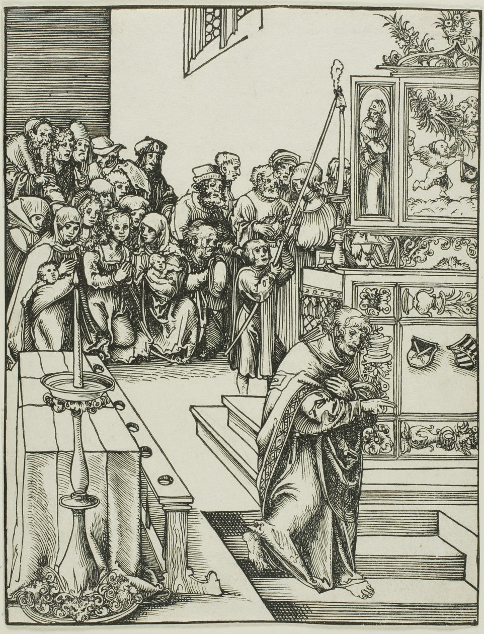 Svatý Jan, z knihy Umučení apoštolů od Lucas Cranach the Elder