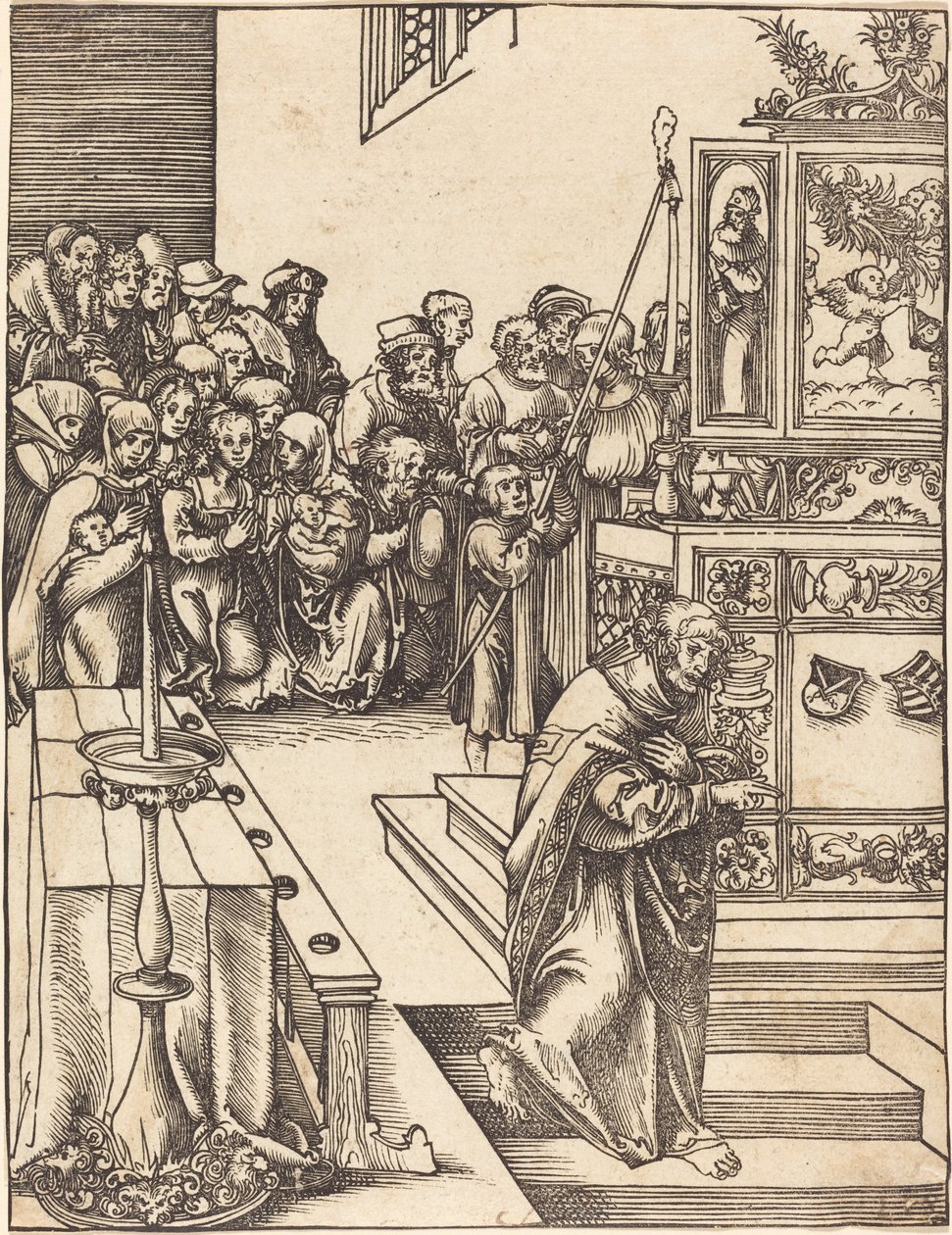 Svatý Jan Evangelista od Lucas Cranach the Elder