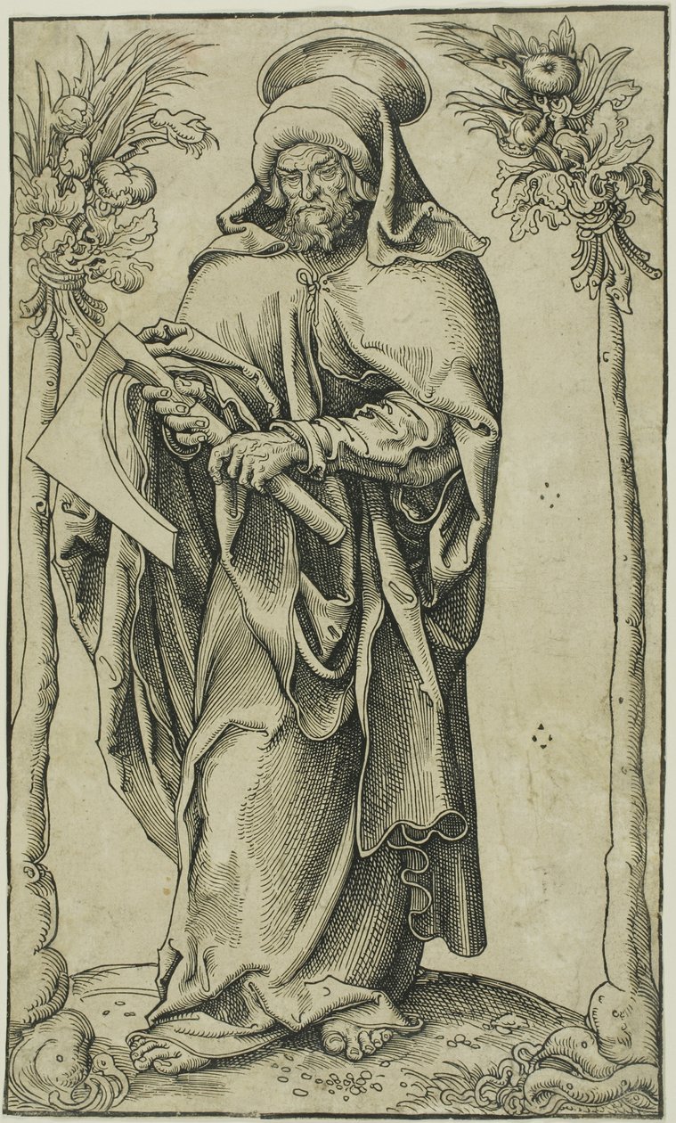 Svatý Matěj, z knihy Kristus, apoštolové a svatý Pavel od Lucas Cranach the Elder