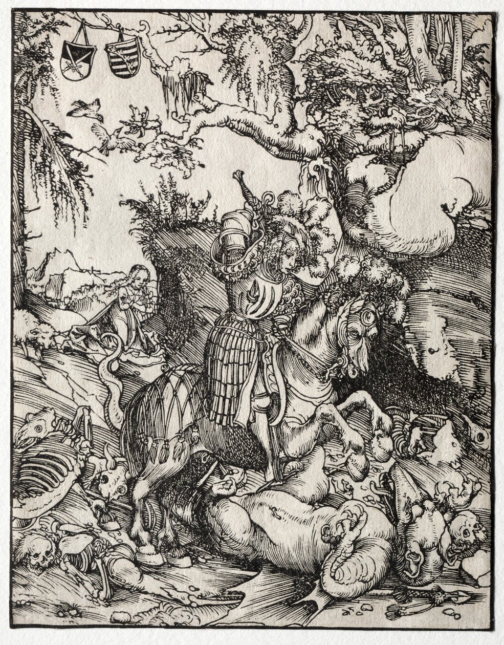 St. George Slaying the Dragon, 1500s. od Lucas Cranach the Elder