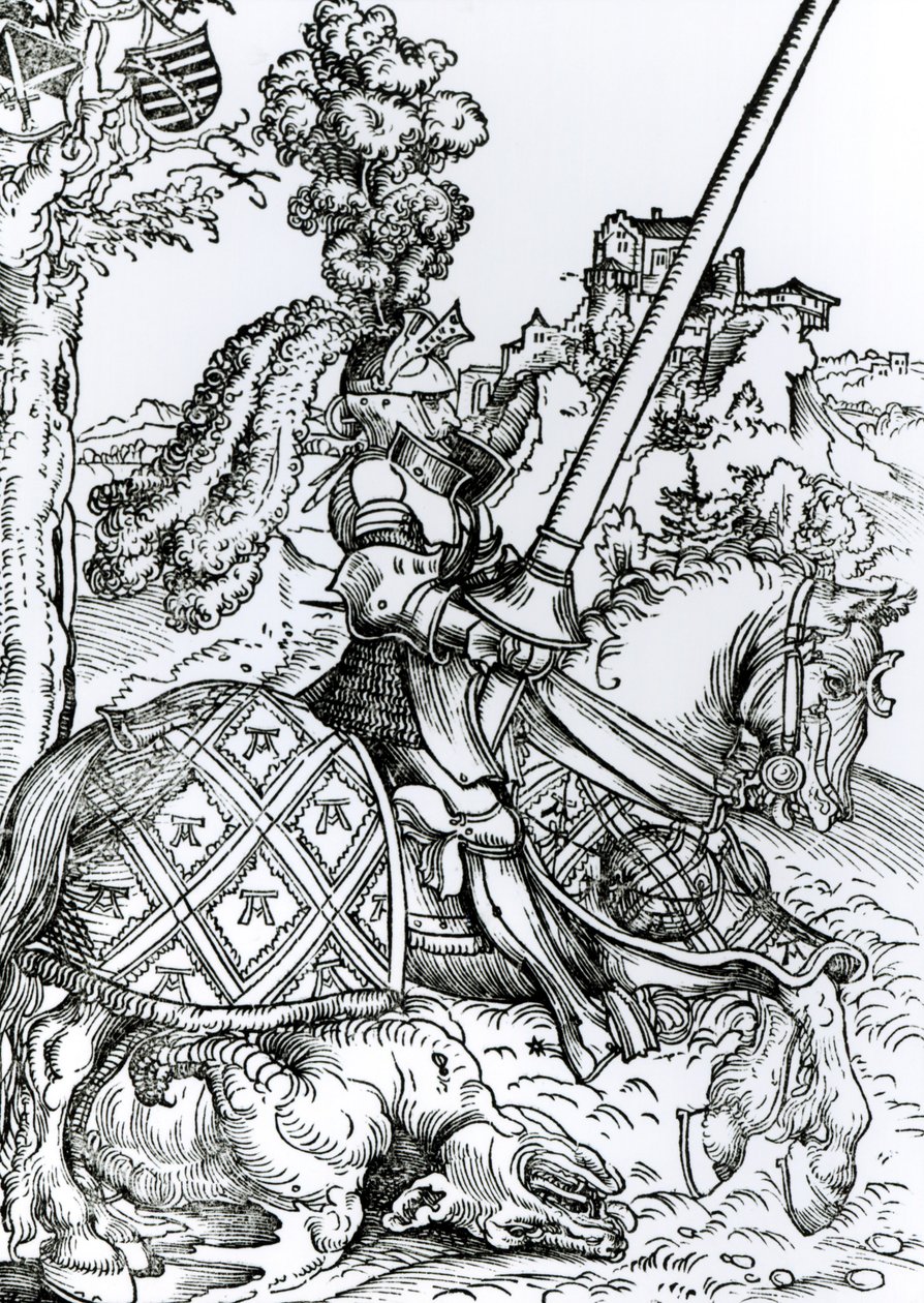Svatý Jiří na koni, 1507 od Lucas Cranach the Elder