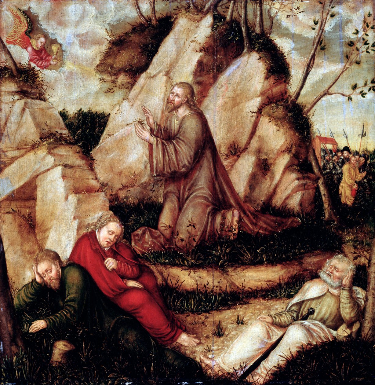 Agónie v zahradě“. od Lucas Cranach the Elder
