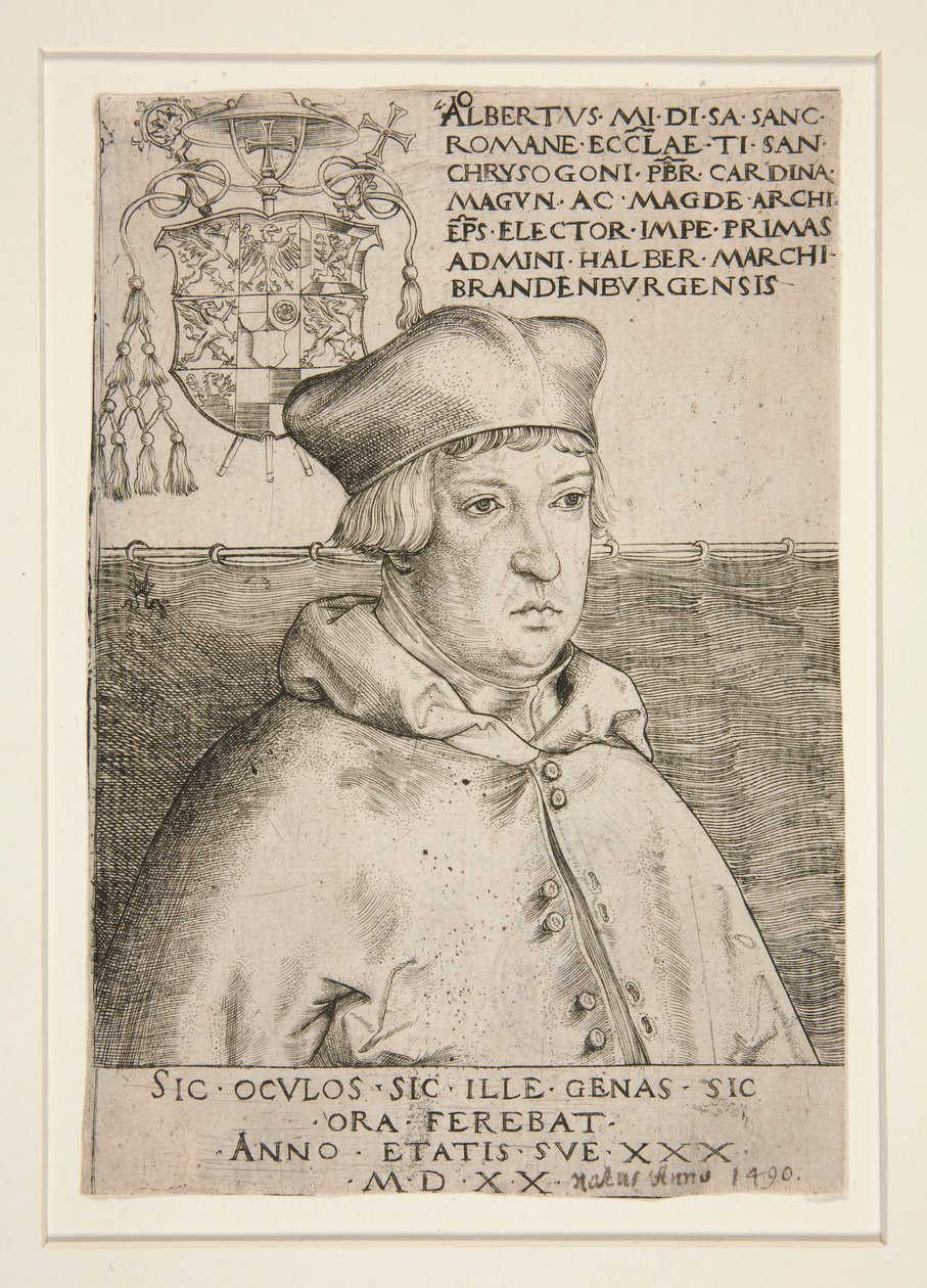 Kardinál Albrecht Braniborský od Lucas Cranach the Elder