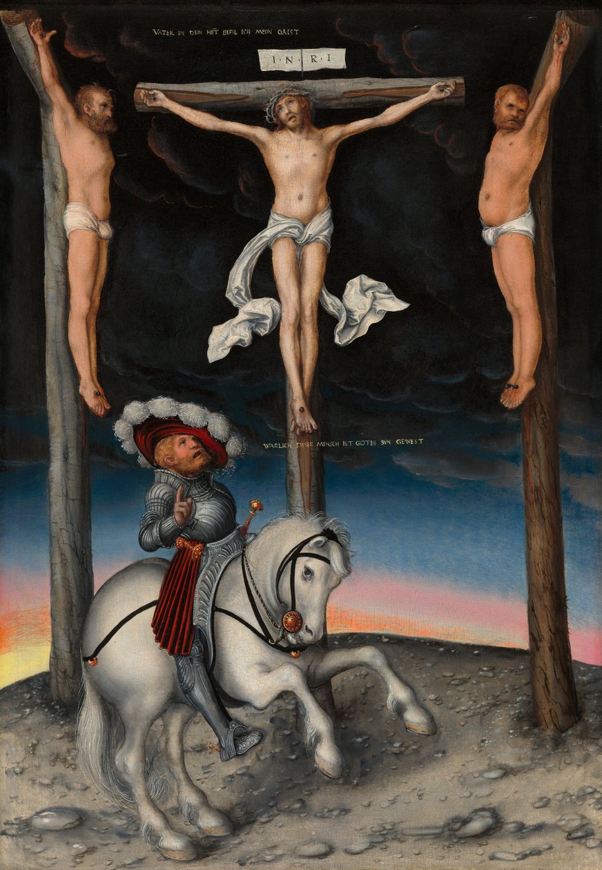 Ukřižování s obráceným setníkem, 1536. od Lucas Cranach the Elder