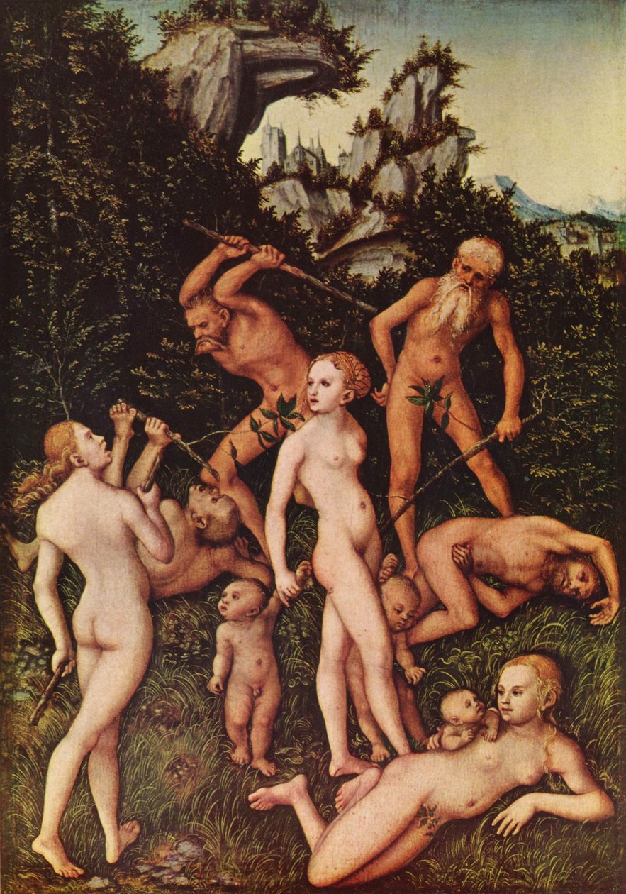 Plody žárlivosti (Závěr stříbrného věku) od Lucas Cranach the Elder