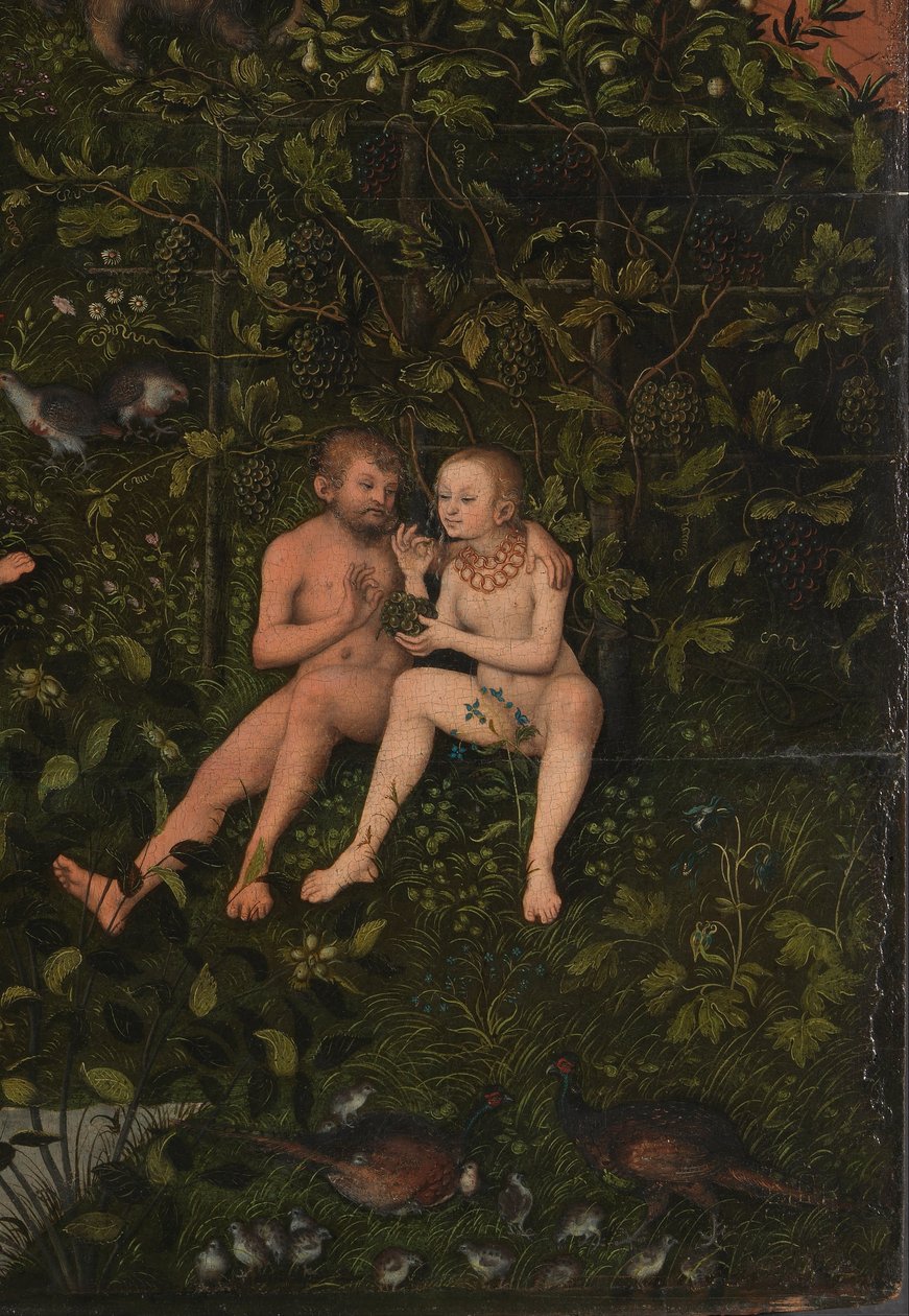 Detail zlatého věku od Lucas Cranach the Elder
