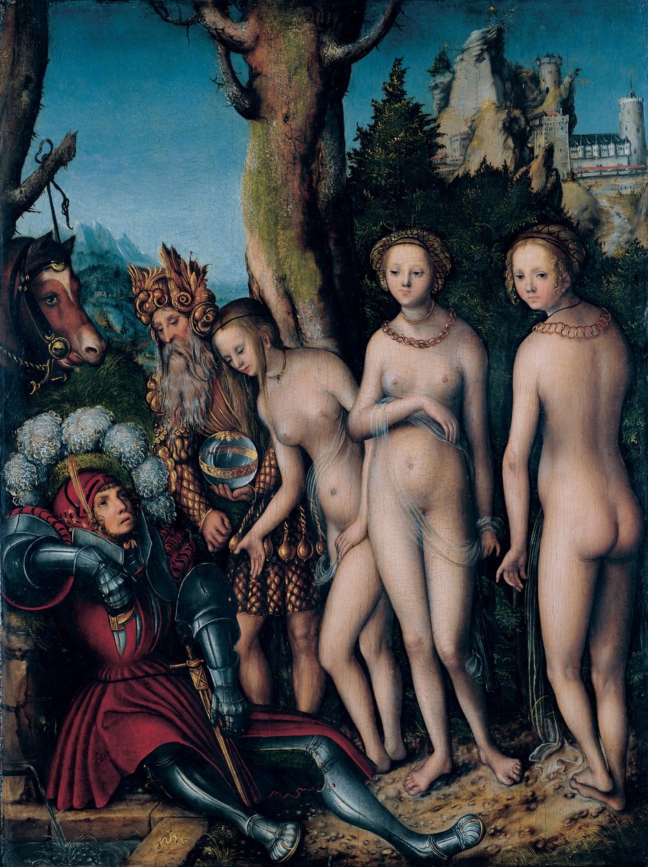Pařížský soud od Lucas Cranach the Elder